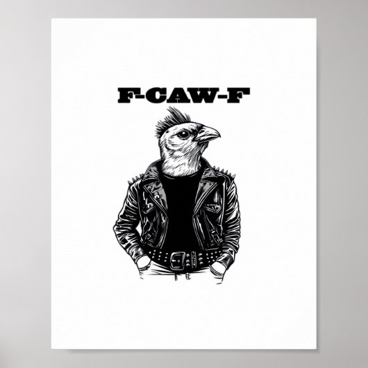Poster F Caw F Essential Aesthetic Design (Devant)