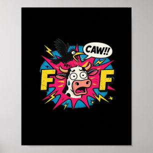 Poster F-Caw-F esthétique unique