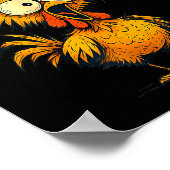 Poster F-caw-f Funny Chicken Humor F-caw-f Quote Rooster (Coin)