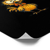 Poster F-Caw-F Funny Chicken Humor F-Caw-F Quote Rooster  (Coin)