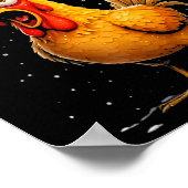 Poster F-caw-f Funny Chicken Humor Meme Christmas Men Wom (Coin)