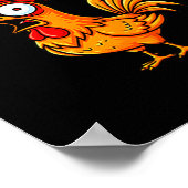 Poster F-caw-f Funny Chicken Humor Quote Rooster Meme  (Coin)