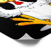Poster F-caw-f Funny Chicken Humor Quote Rooster Meme (Coin)