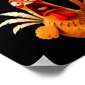 Poster F-caw-f Funny Chicken Humor Quote Rooster Meme  (Coin)