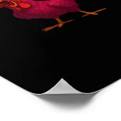 Poster F-Caw-F Funny Chicken Humor Rooster Meme Creative  (Coin)