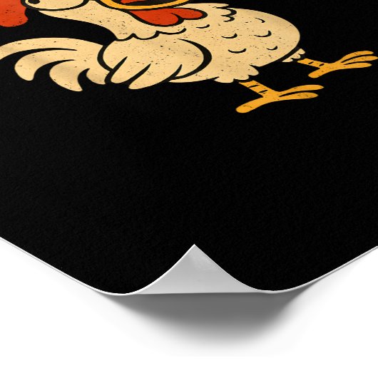 Poster F Caw F Funny Chicken Rooster Men Women (Coin)