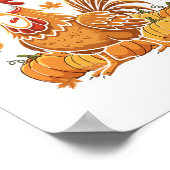 Poster F-caw-f Funny Chicken Thanksgiving Humor Quote Roo (Coin)