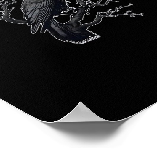 Poster F-Caw-F Funny Crow Minimal Clean (Coin)