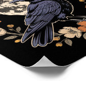 Poster F-caw-f Funny Crows Nuit Amoureux des oiseaux Hall (Coin)
