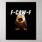 Poster F-Caw-F Funny F-Caw-F Gear Retro Classic (Devant)