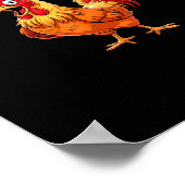 Poster F-Caw-F Funny Humor Quote Rooster Meme Chicken Lov (Coin)