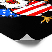 Poster F-caw-f Humour de poulet drôle Citation de drapeau (Coin)
