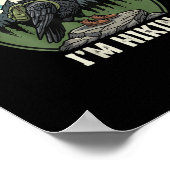 Poster F-Caw-F I'm Hiking Raven Crow Spirit Cool Unique (Coin)