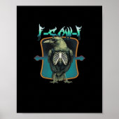 Poster F-Caw-F Minimal Design (Devant)