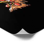 Poster F-Caw-F Poulet Classique Cool Unique (Coin)
