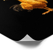 Poster F-Caw-F Poulet Classique de Style Rétro (Coin)