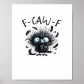 Poster F Caw F Retro Classic Style (Devant)