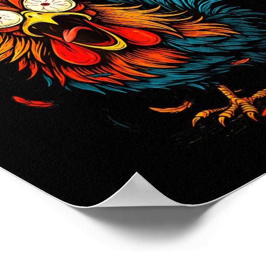 Poster F Caw F Rooster Funny Bird Fcawf Chicken Coffee  (Coin)