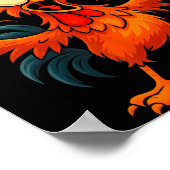 Poster F Caw F Rooster Funny Sarcastic Chicken Middle Fin (Coin)