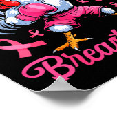 Poster F Caw F Rooster Meme Chicken Humor Breast Cancer A (Coin)