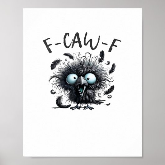 Poster F Caw F Style Rétro Classique (Devant)