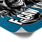 Poster F-caw Y'all Crow Redneck Cowboy Hat Cussing Angry  (Coin)