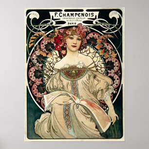 Poster F. Champenois par Alphonse Mucha