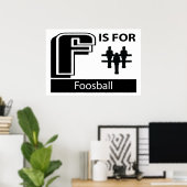 Poster F est pour le football (Bureau à domicile)
