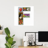 Poster F Monogramme Créez votre propre collection photo p (Bureau à domicile)