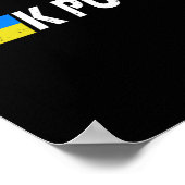 Poster F Poutine Drapeau Ukraine  (Coin)