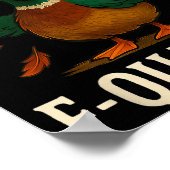 Poster F-quack-f Funny Duck Humor Quote Meme Gift For Men (Coin)
