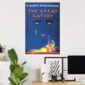 Poster F Scott Fitzgerald Le Grand Gatsby (Bureau à domicile)