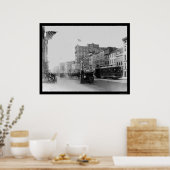 Poster F Street à Washington, DC 1910 (Cuisine)