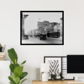 Poster F Street à Washington, DC 1910 (Bureau à domicile)