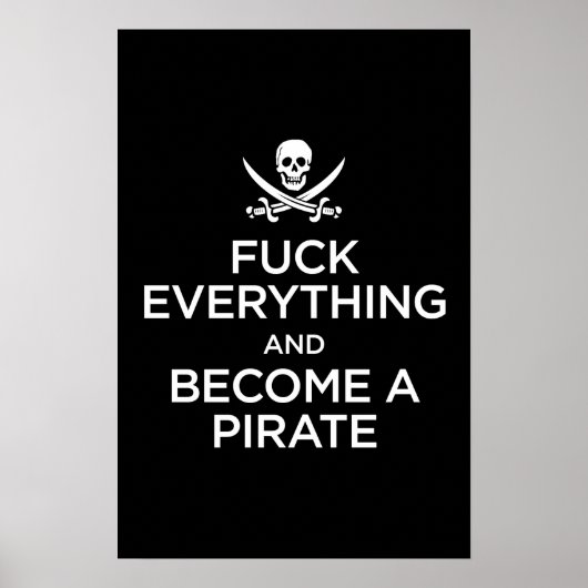 Poster f*** tout et devenir pirate (Devant)