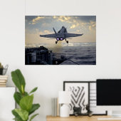 Poster FA-18 décolle de l'USS Stennis (Bureau à domicile)