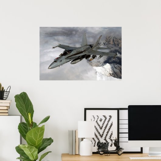 Poster FA-18 Hornet (Bureau à domicile)