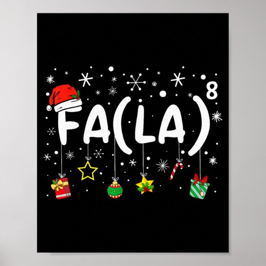 Poster Fa (la)8 Drôle de Noël Santa Fa La Prof de Maths  (Devant)