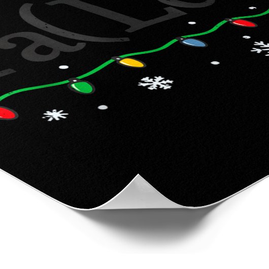 Poster Fa (la) 8 Funny Math Teacher Christmas Ugly Sweate (Coin)