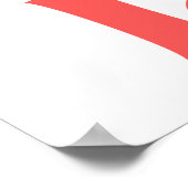 Poster Fa La La - Festive vacances Typographie Design (Coin)