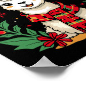 Poster Fa La La Llama Funny Llama Noël Alpaca Animal (Coin)