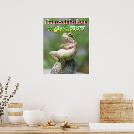 POSTER FAB FROG FREDDIE (Cuisine)