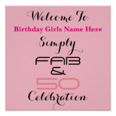 Poster Fab simple et 50 Anniversaire - (Devant)
