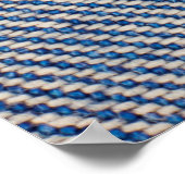 Poster Fabric Blue Jeans Arrière - plan, texture Denim (Coin)