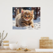 Poster *~* Fabrication de boule de neige Kitty 5:4 Kitten (Cuisine)