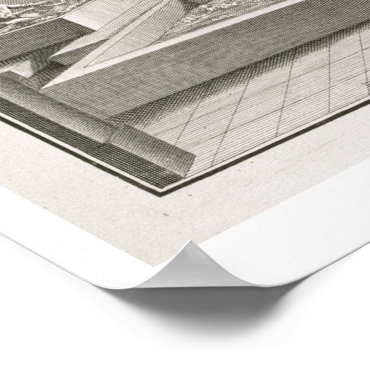 Poster Fabrication de papier, de l'Encyclopédie des Scien (Coin)