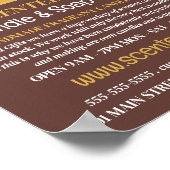 Poster Fabrication de savon, bougies et fabricant de savo (Coin)