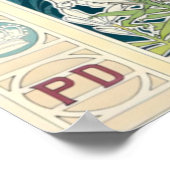 Poster Fabrication réelle de corsets par Privat Livemont (Coin)