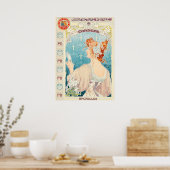 Poster Fabrication réelle de corsets par Privat Livemont (Cuisine)