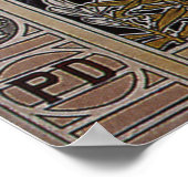 Poster Fabrication Royale Corsets ~ Belgique ~ 1897 (Coin)